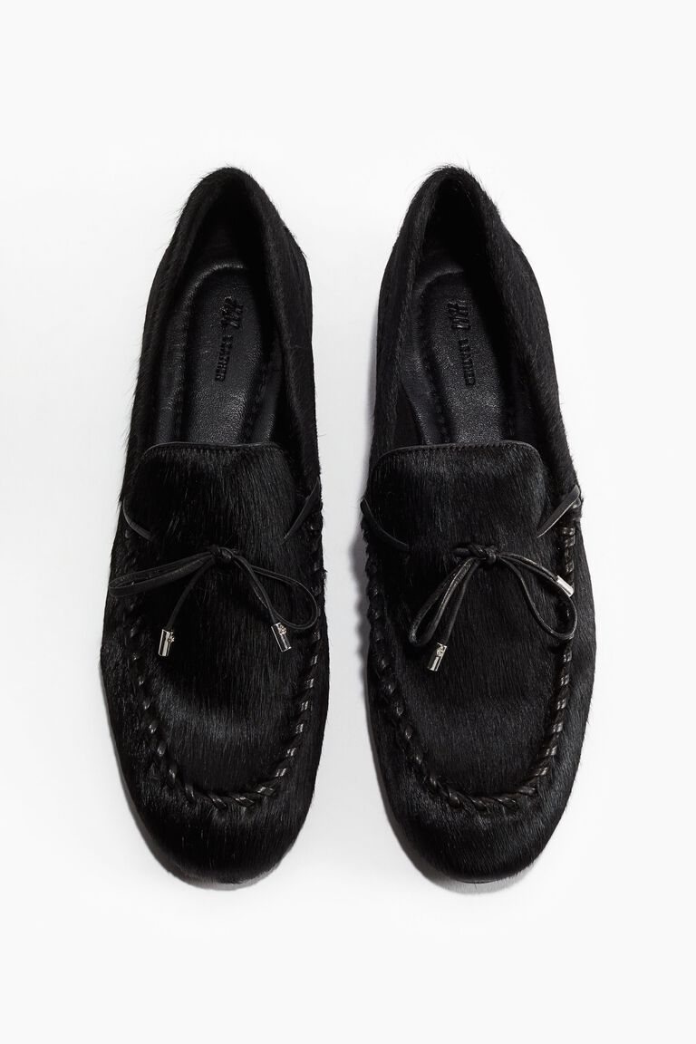 Leather loafers
