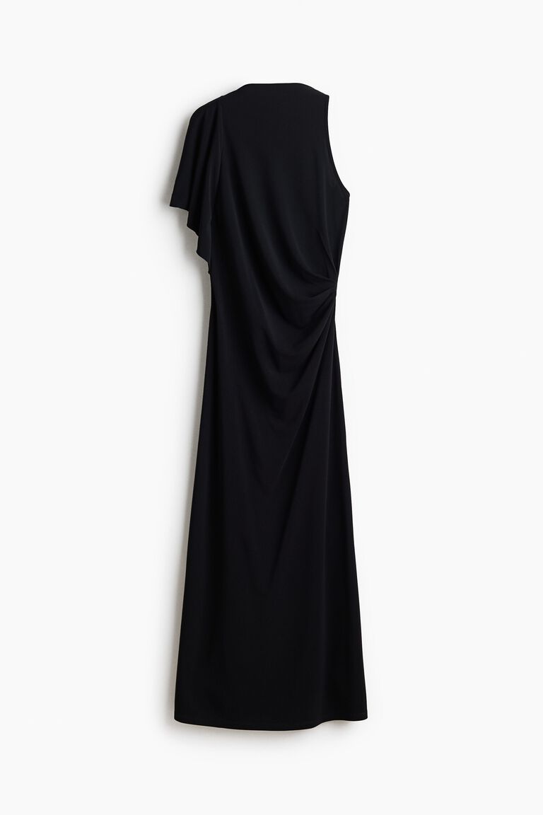Asymmetric Ponte di Roma dress