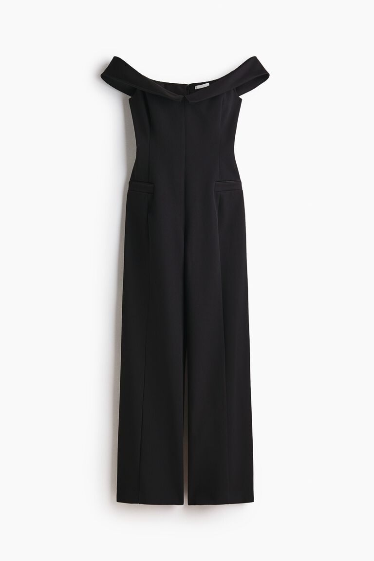 Off-the-shoulder jumpsuit