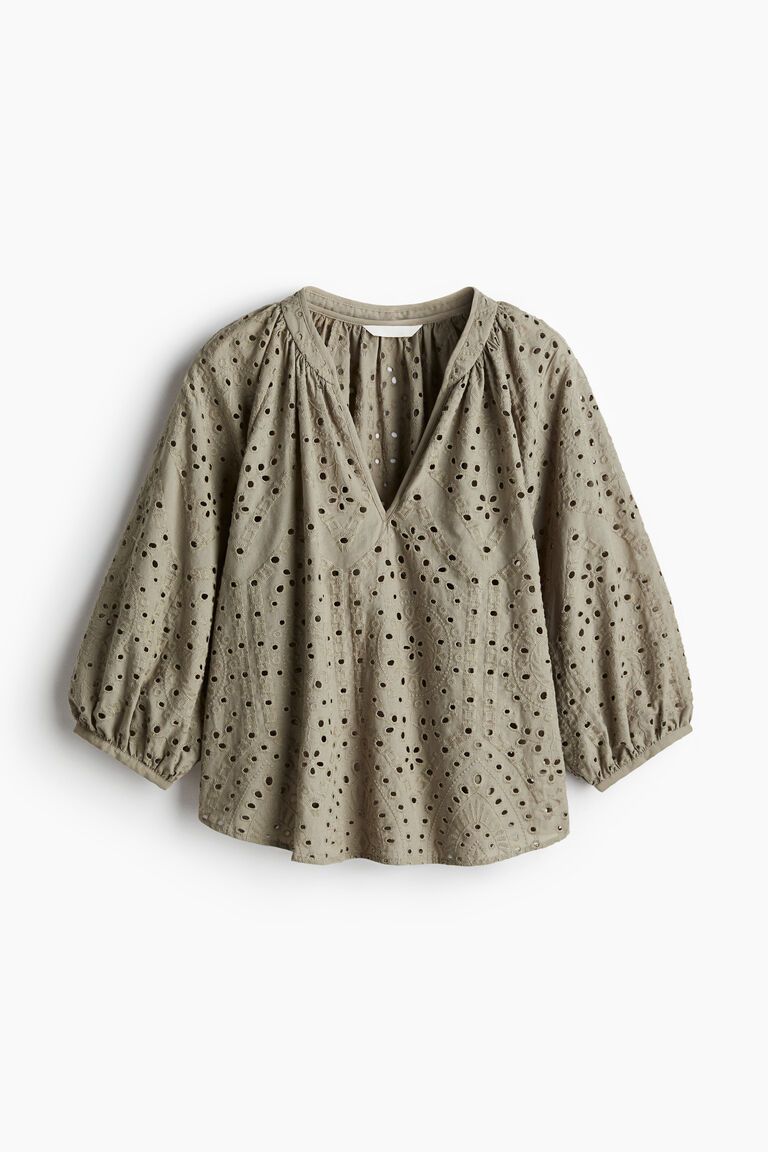 Broderie anglaise blouse