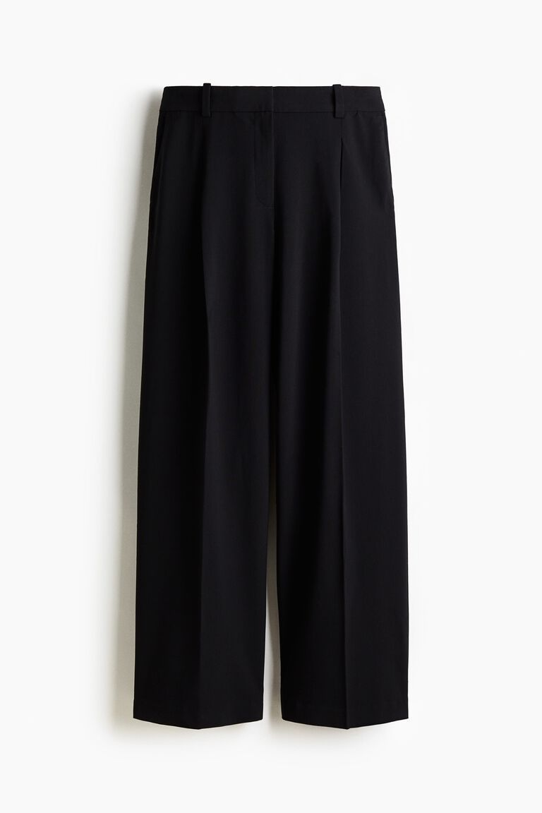 Wide tailored trousers