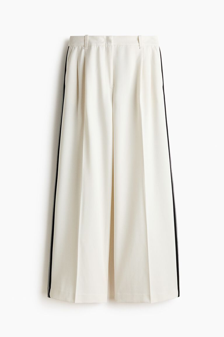 Wide tailored trousers