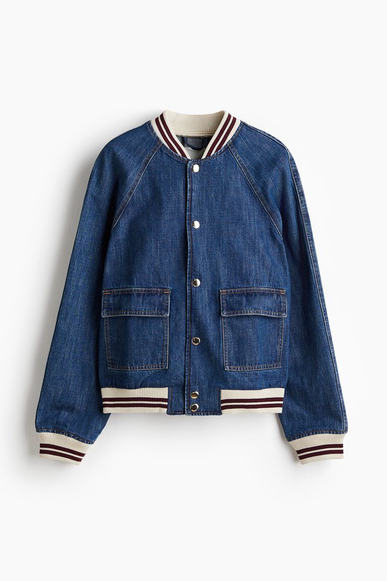 Denim bomber jacket