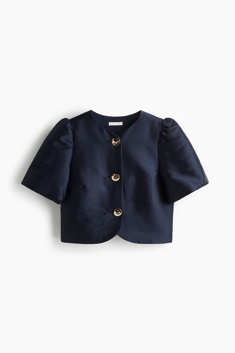 Puff-sleeved blouse