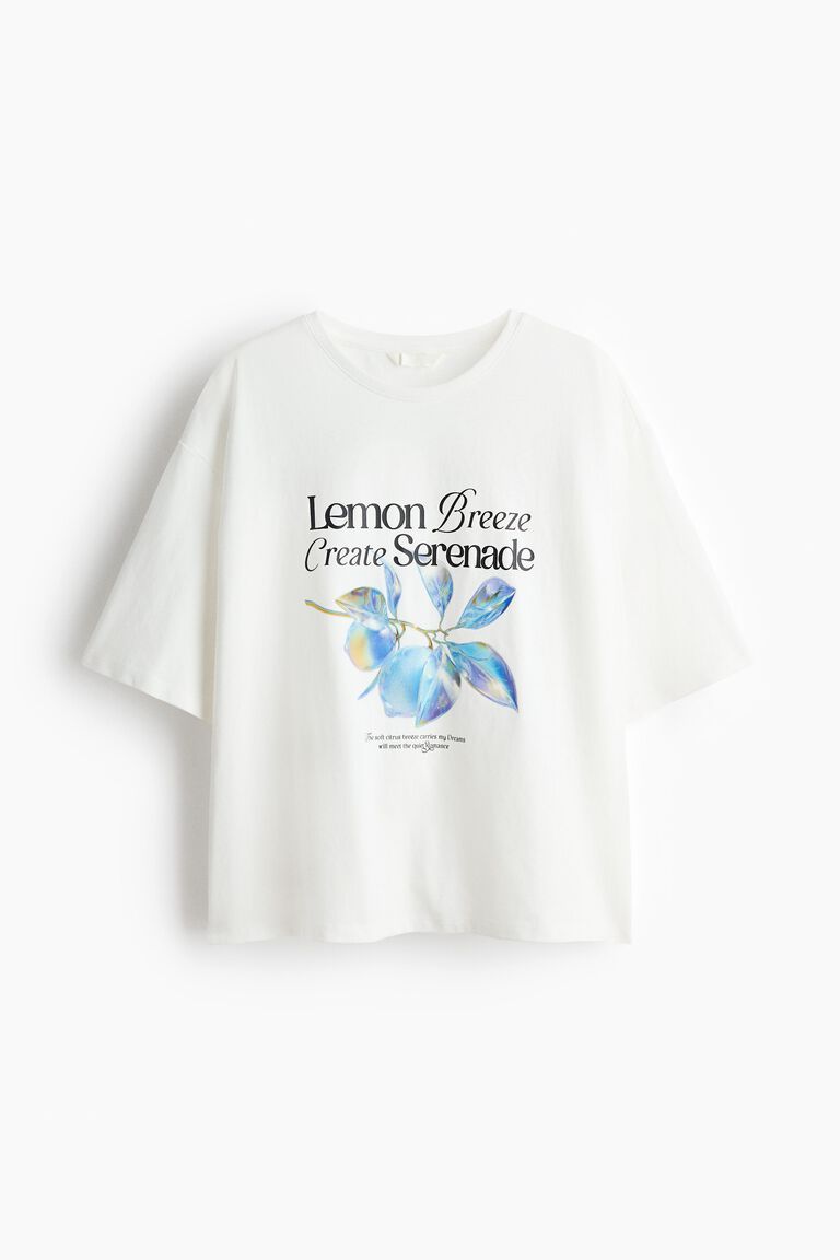 Printed cotton T-shirt