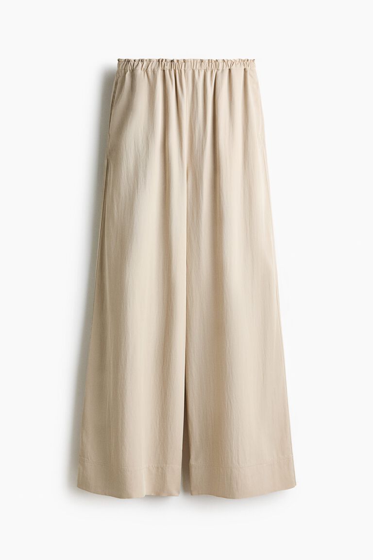 Twill pull-on trousers