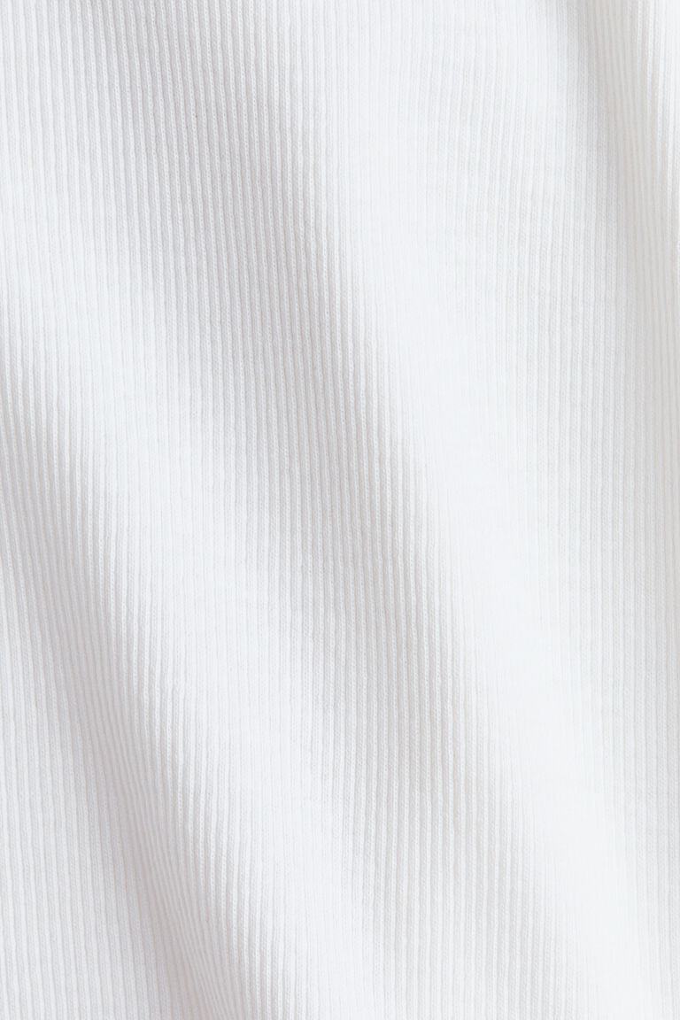 Ribbed cotton top