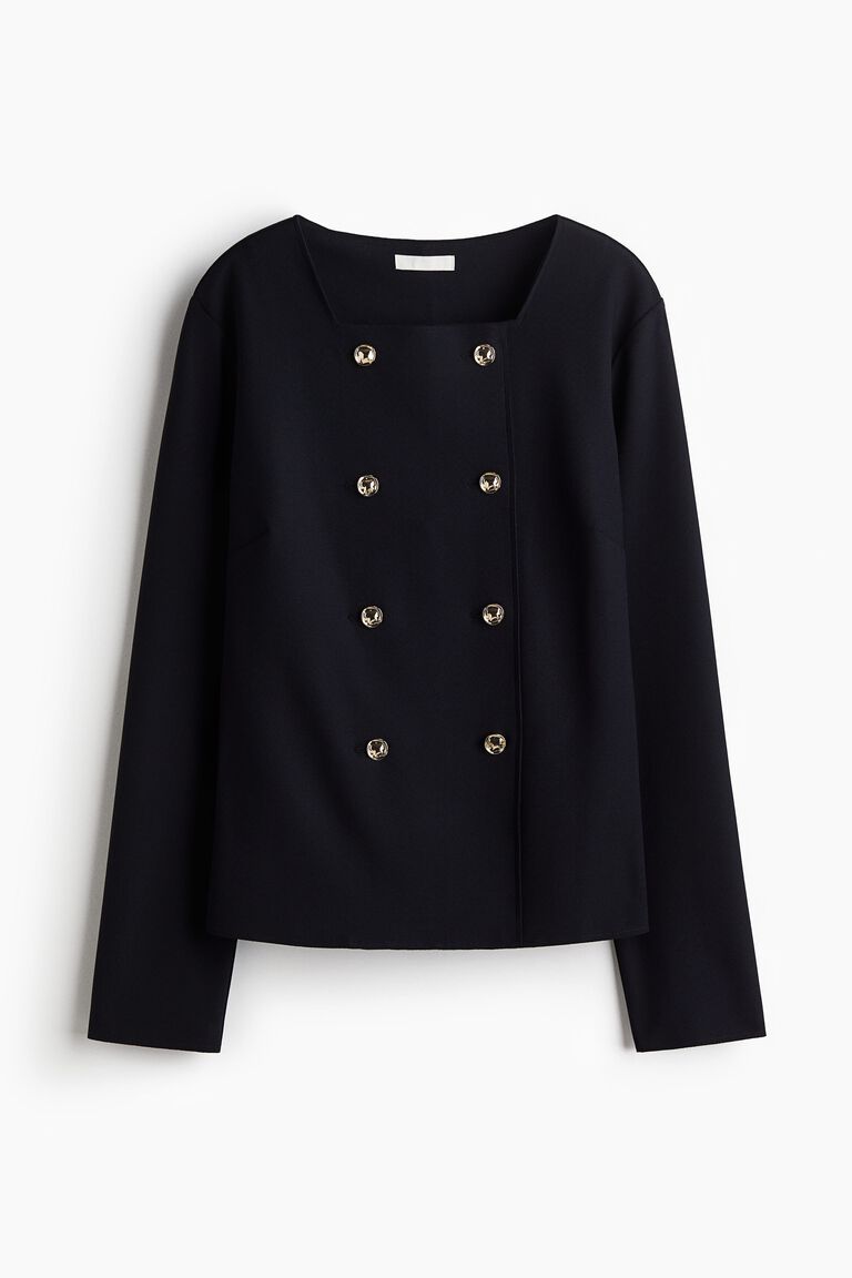 Double-breasted cardigan