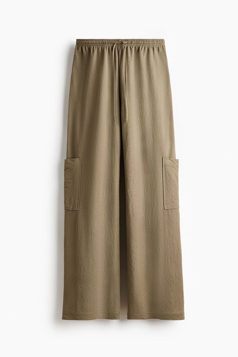 Cargo drawstring trousers