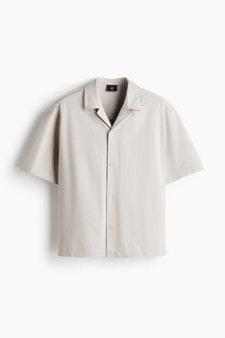 Relaxed Fit Textured resort shirt