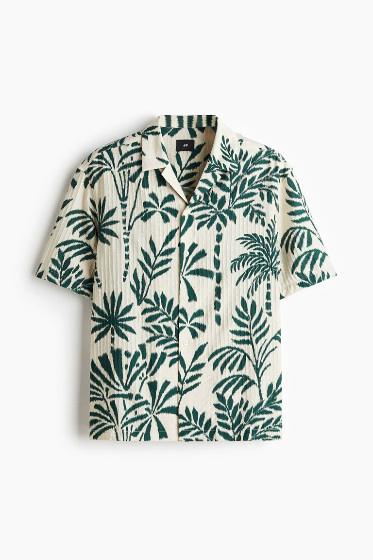Regular Fit Textured resort shirt