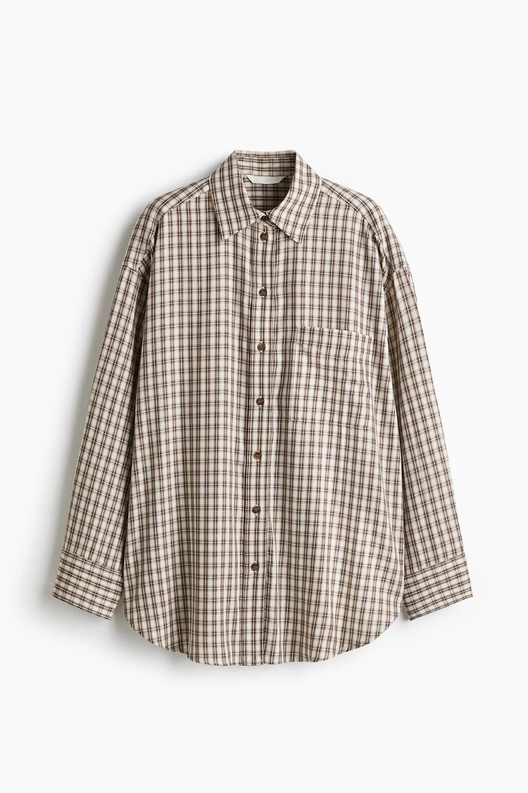 Oversized cotton shirt