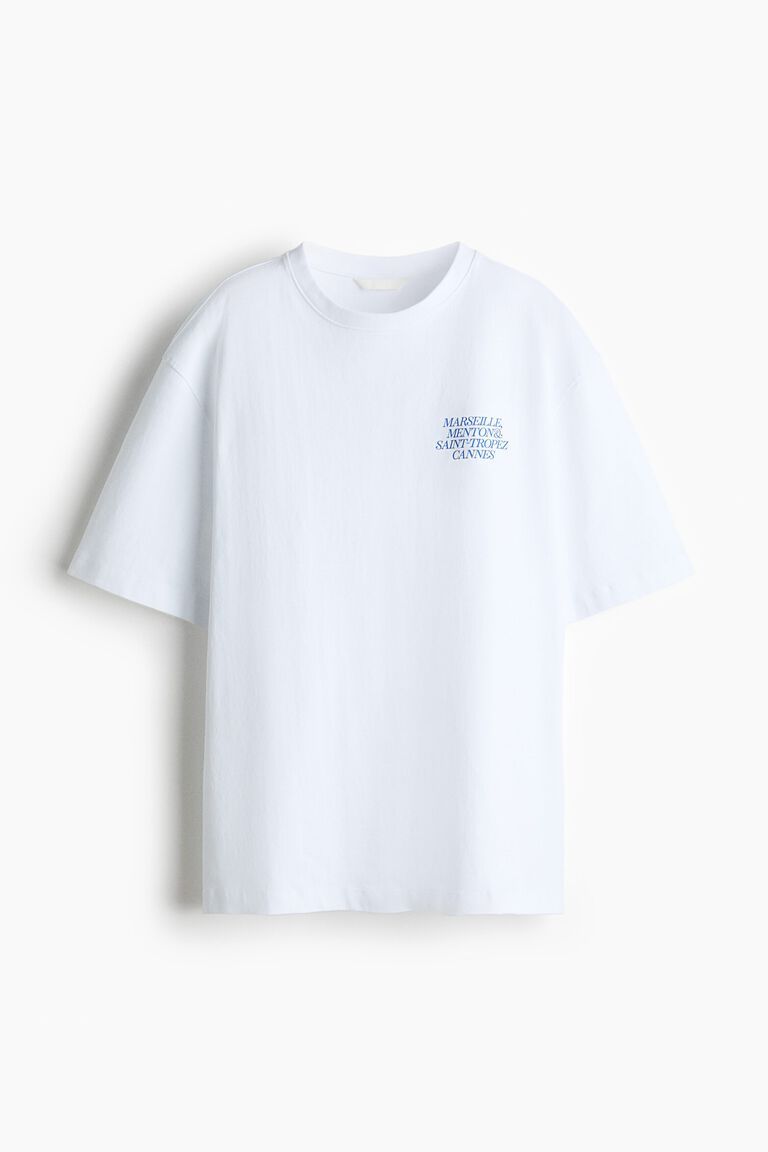 Oversized print-motif T-shirt