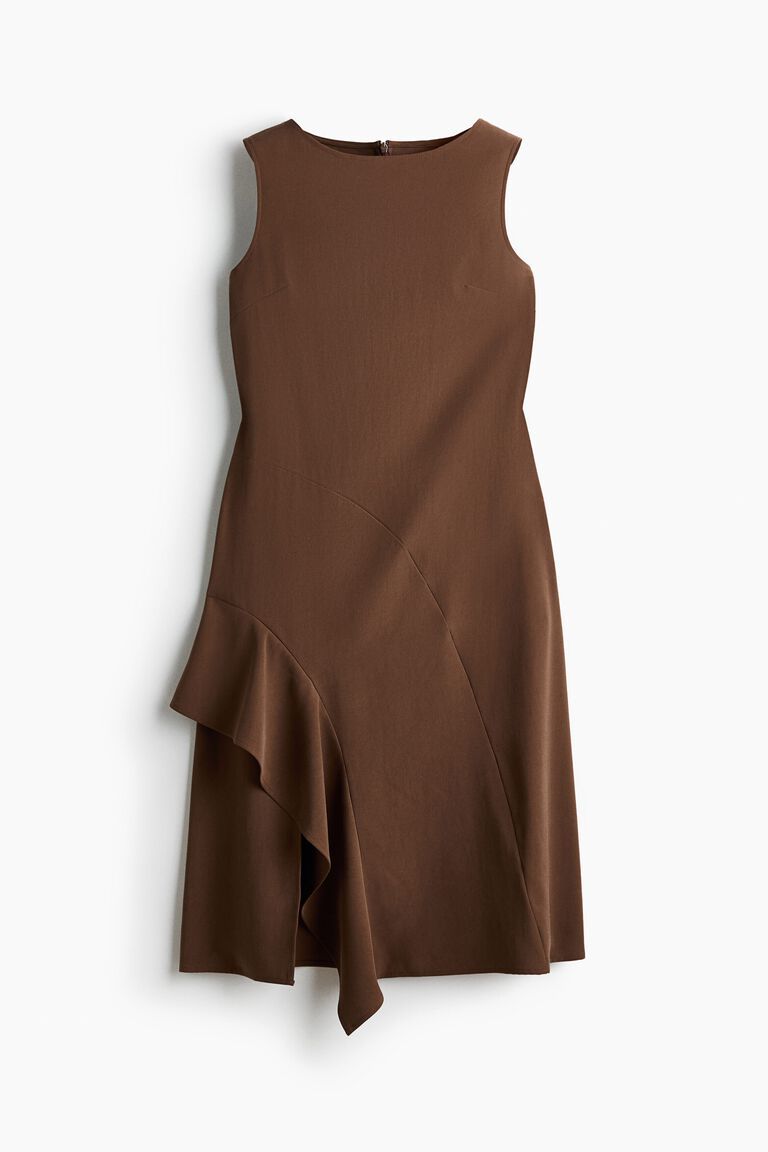 Asymmetric sleeveless dress