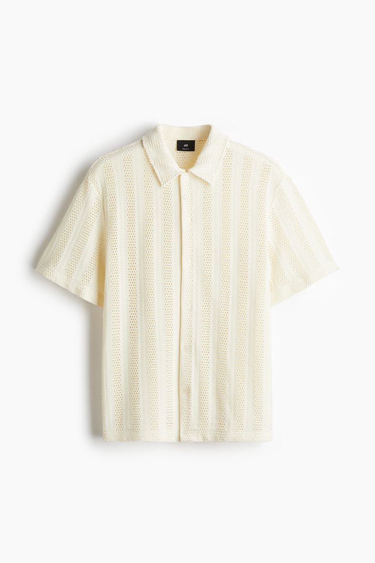 Regular Fit Jacquard-knit shirt