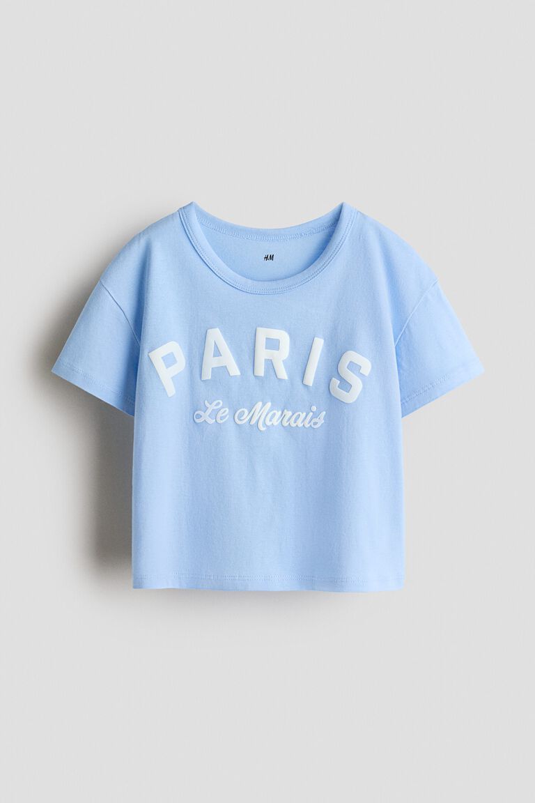 Printed cotton T-shirt