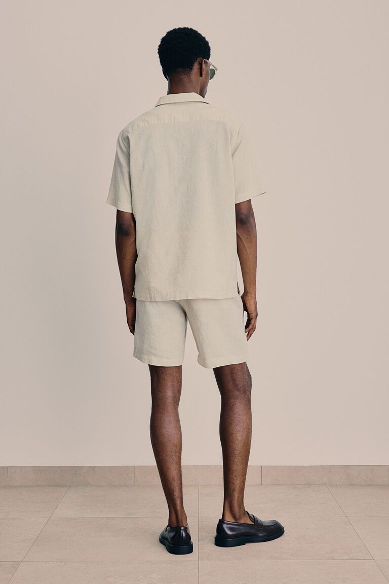 Regular Fit Linen-blend shirt