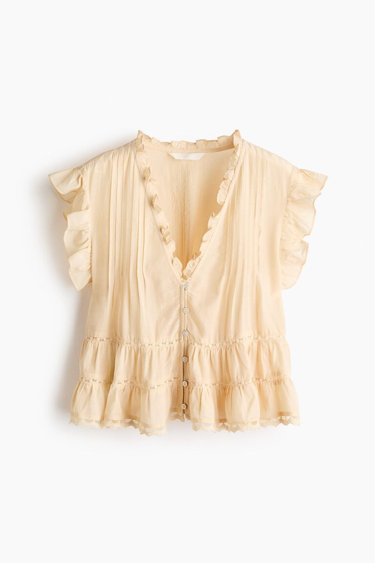 Pintucked blouse