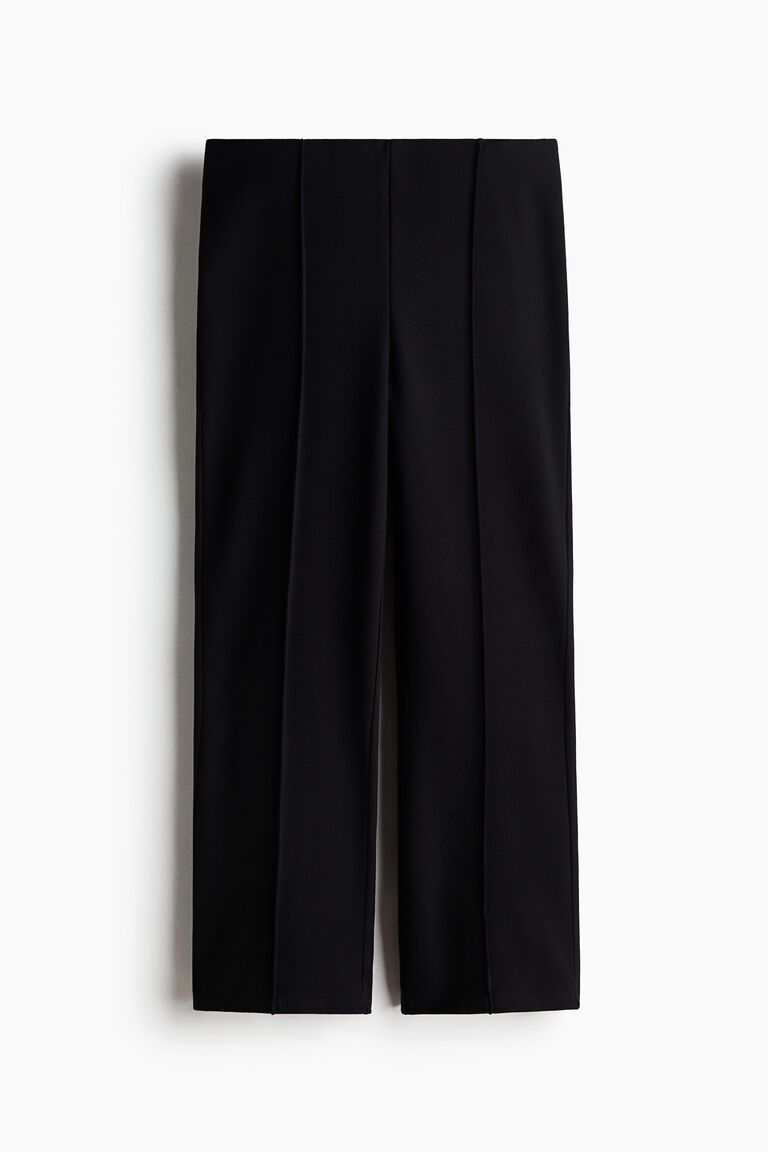 Viscose-blend capri trousers