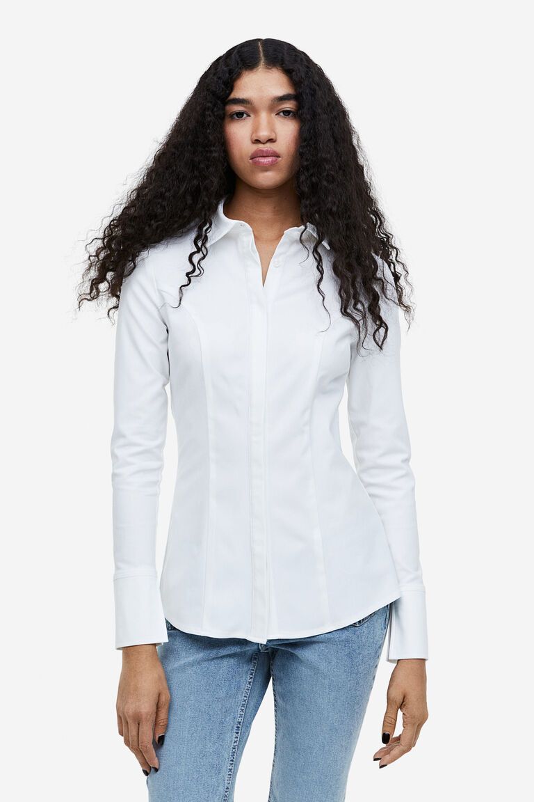 Tapered-waist shirt