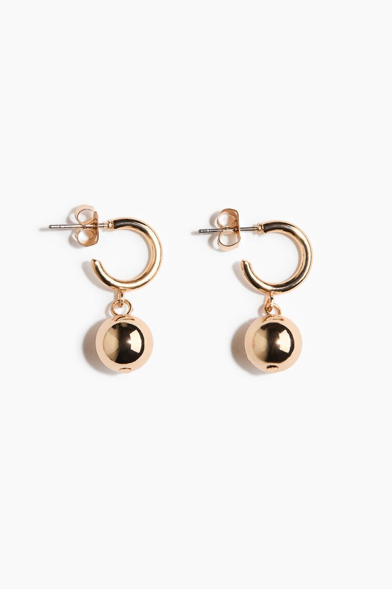 Pendant hoop earrings