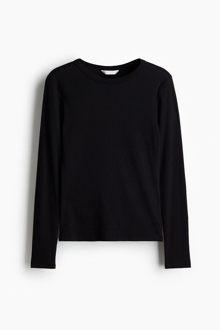 Ribbed cotton top