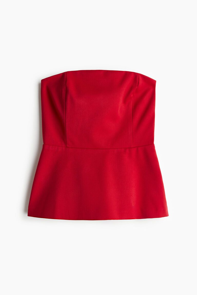 Twill bandeau top