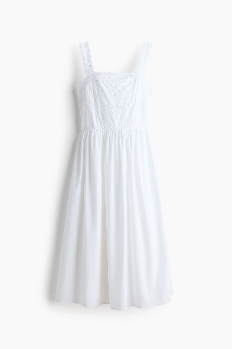 Broderie anglaise cotton dress