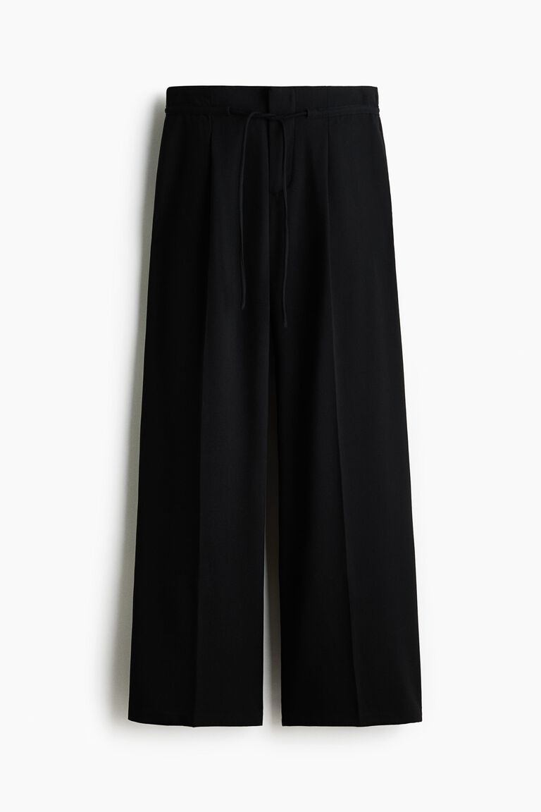 Tailored drawstring trousers