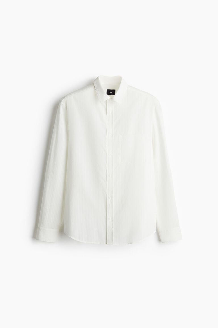 Regular Fit Lyocell-blend shirt