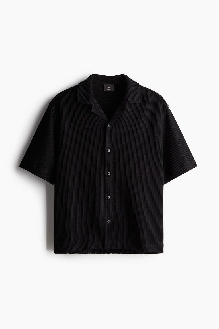 Loose Fit Ribbed resort shirt