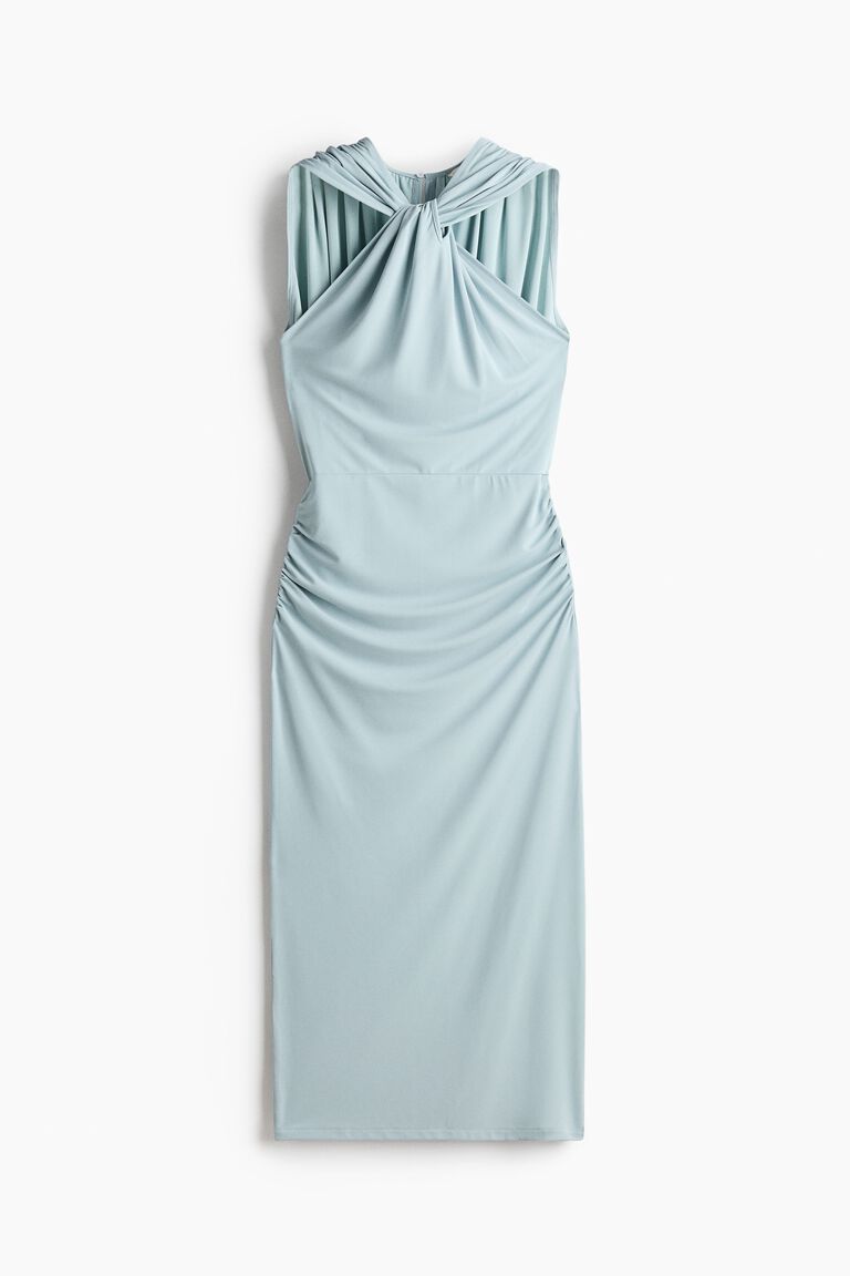 Draped jersey dress