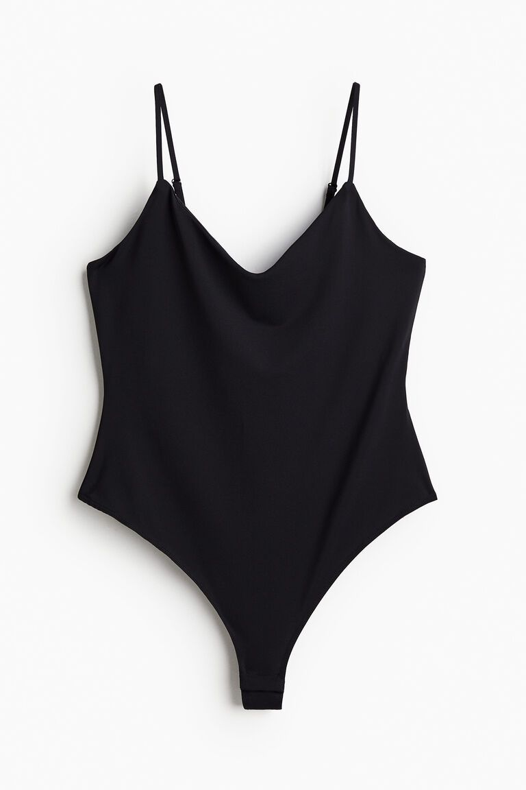 V-neck strappy body