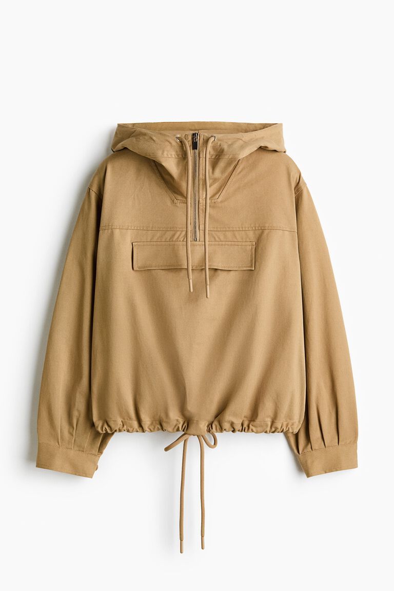 Twill popover jacket