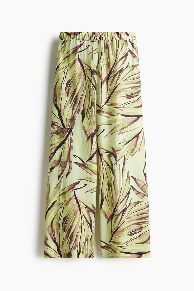 Wide drawstring trousers