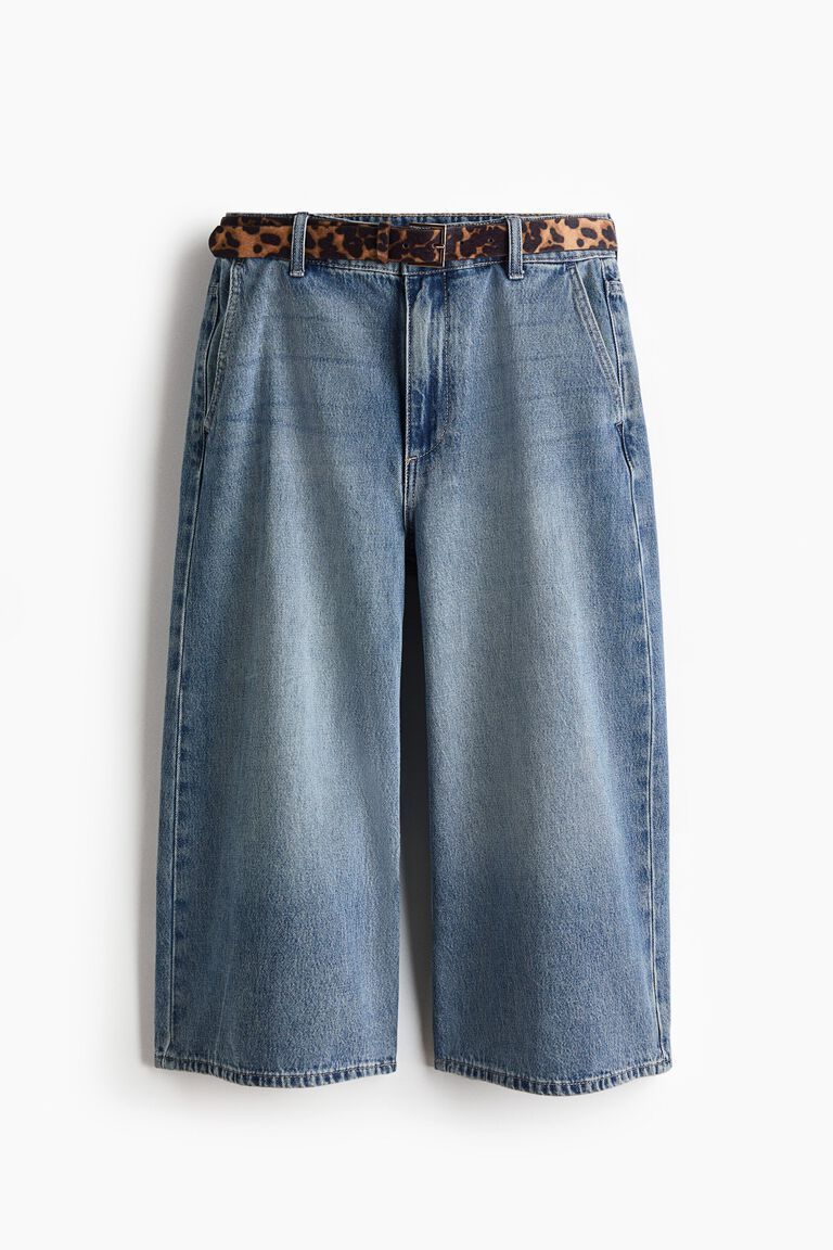 Wide High Waist Culotte Jeans