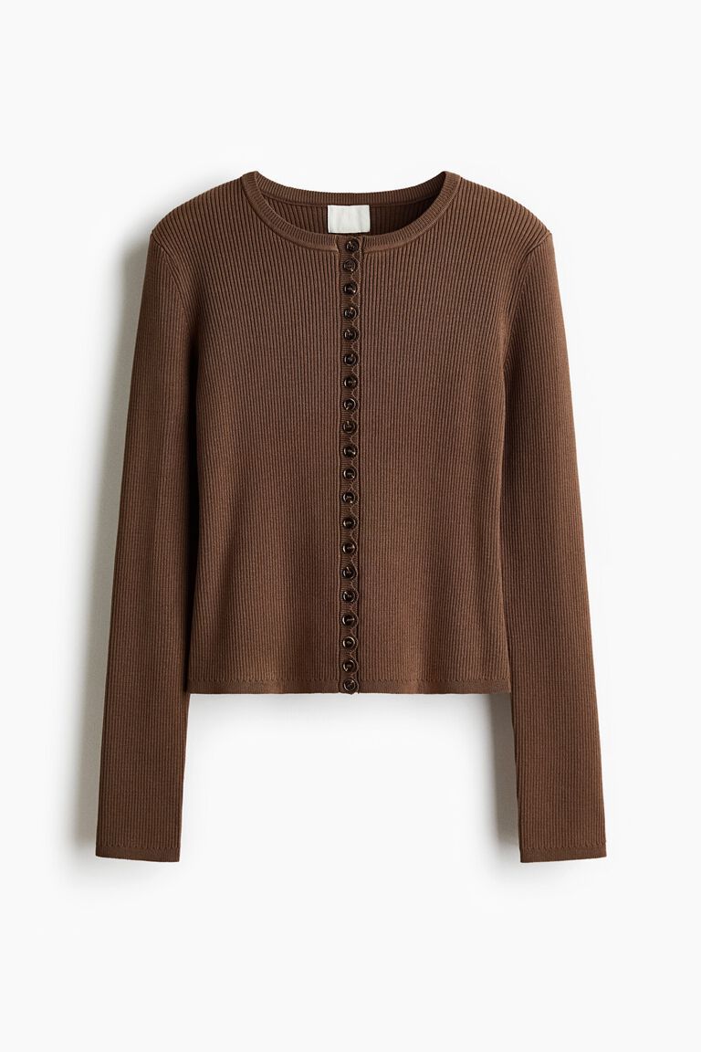 Ribbed cardigan