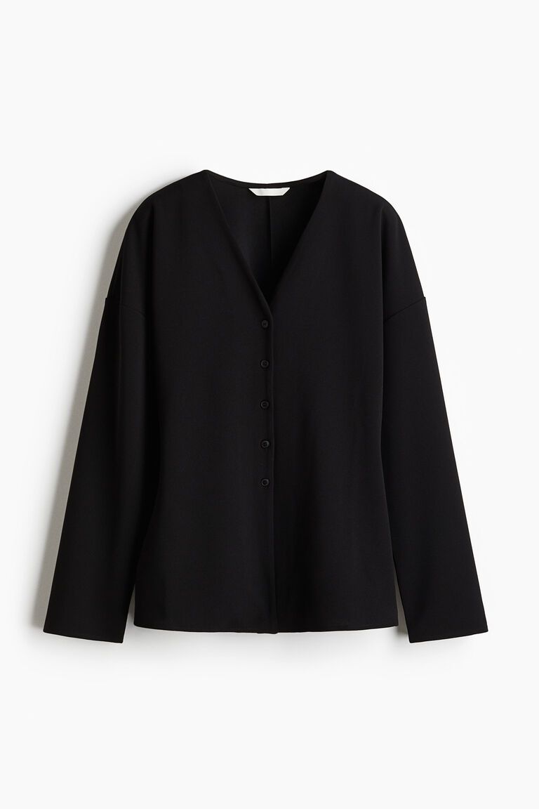 Button-front top