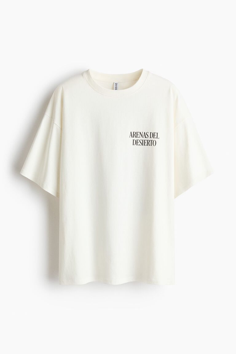 Oversized print-motif T-shirt