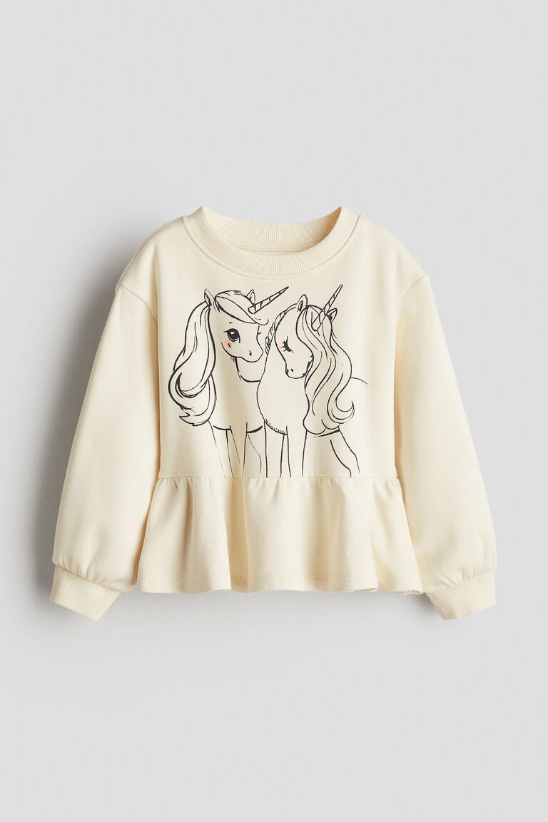 Peplum sweatshirt