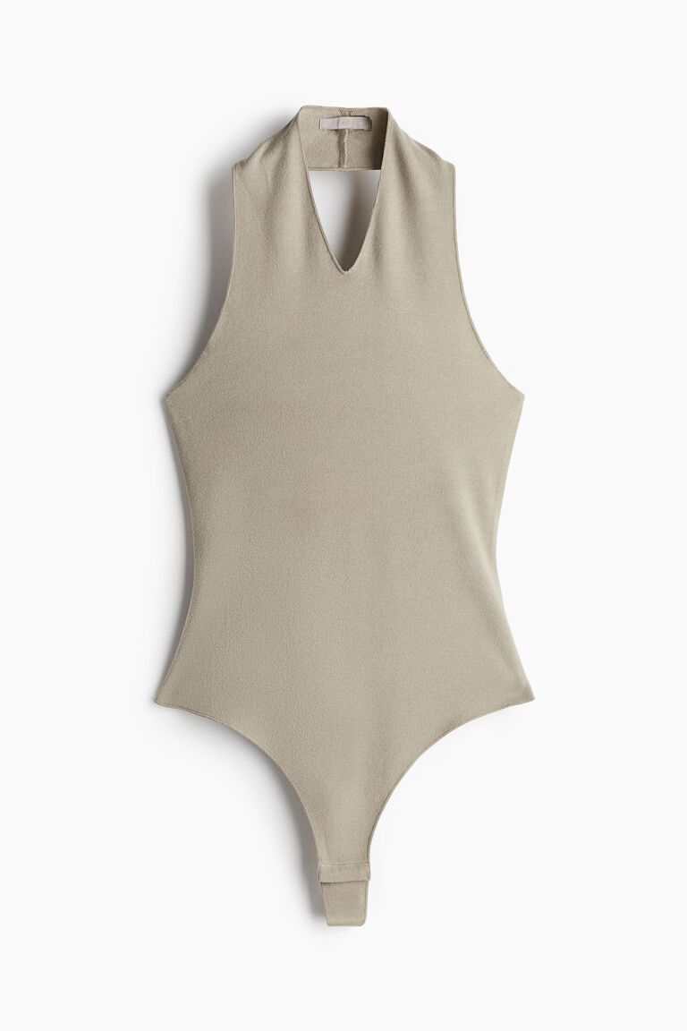 Halterneck thong body