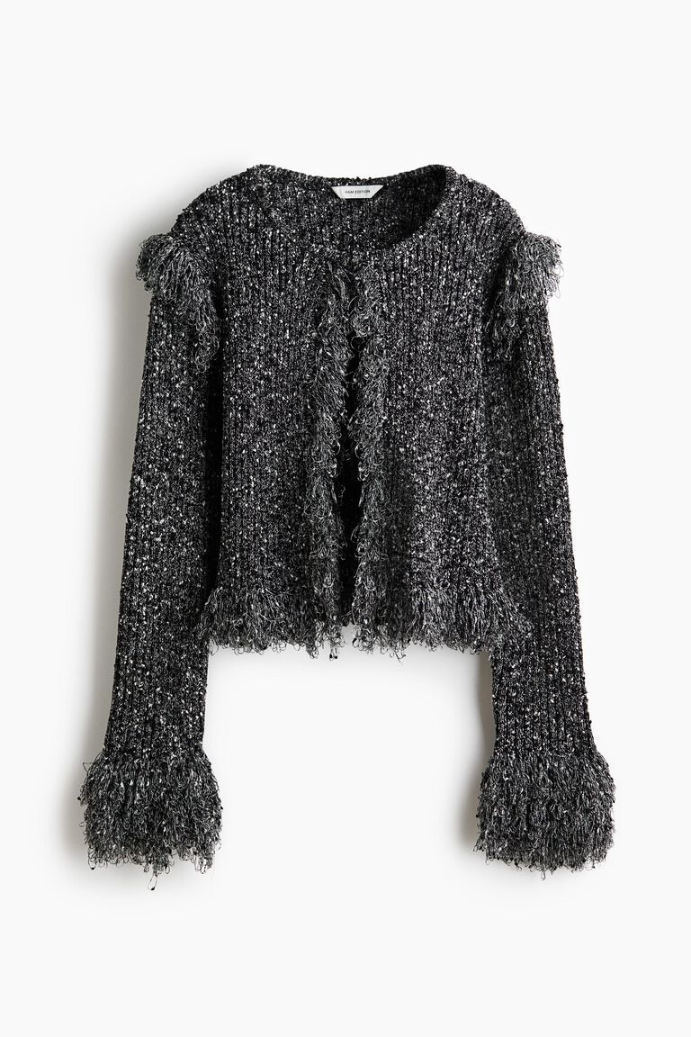 Fringed cardigan