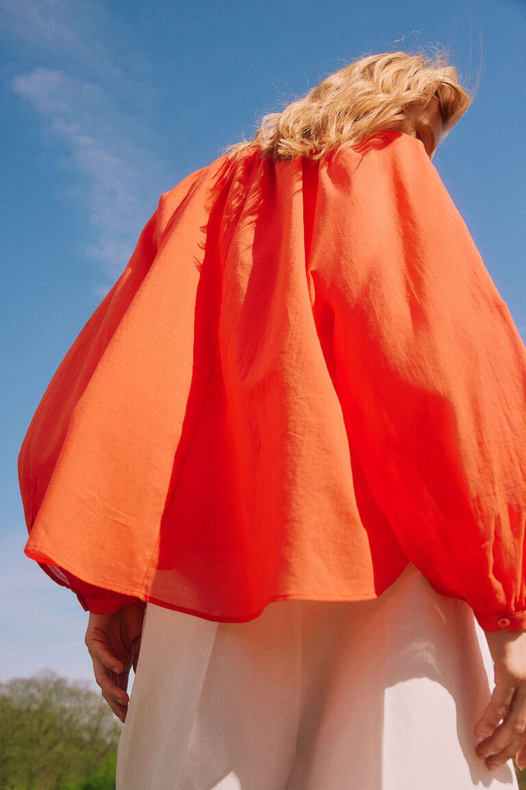 Tie-detail blouse