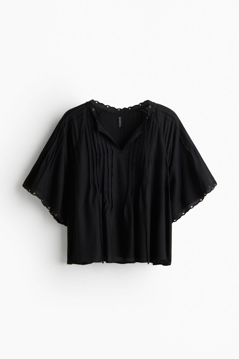 Pintucked blouse