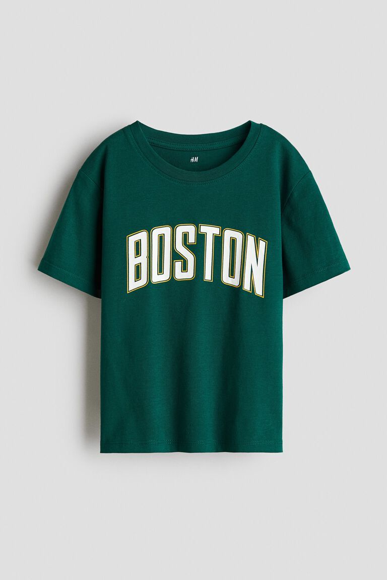 Printed cotton T-shirt