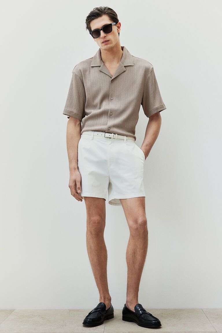 Regular Fit Crinkled resort shirt