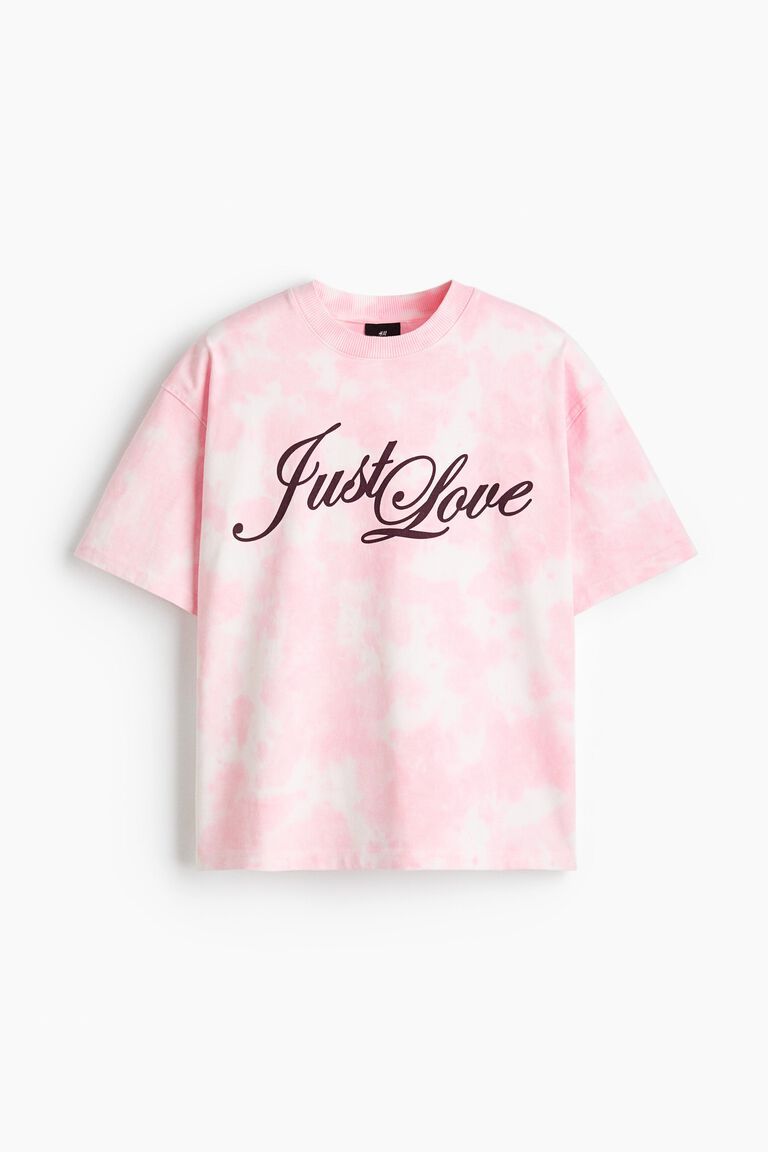 Oversized Fit Heat Reactive Printed T-shirt