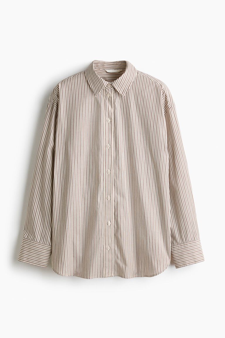 Oversized poplin shirt