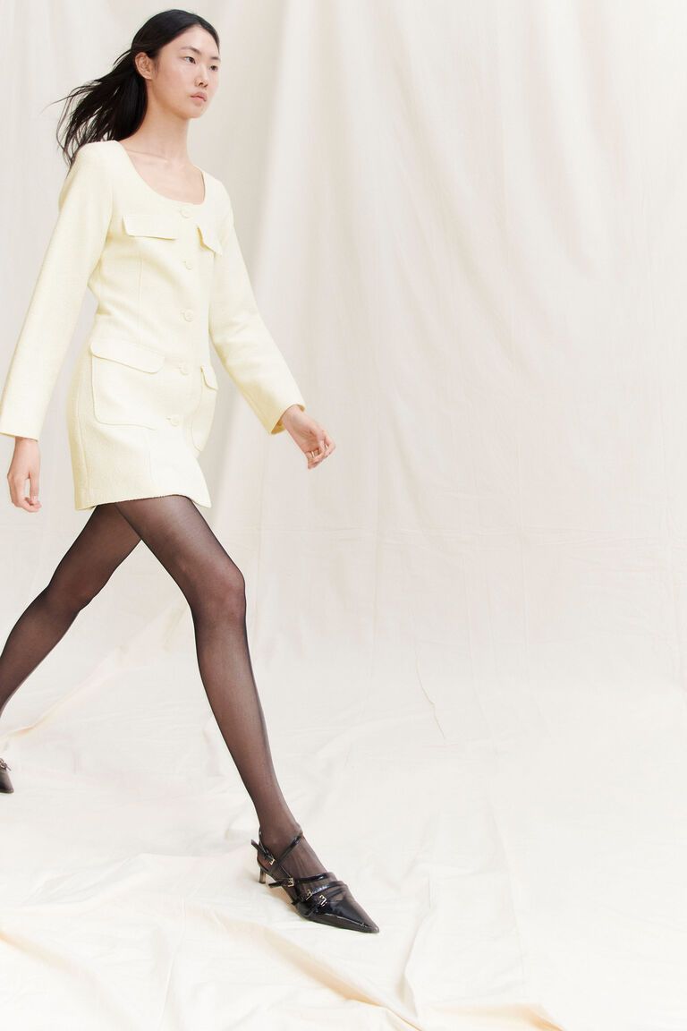 Bouclé blazer dress