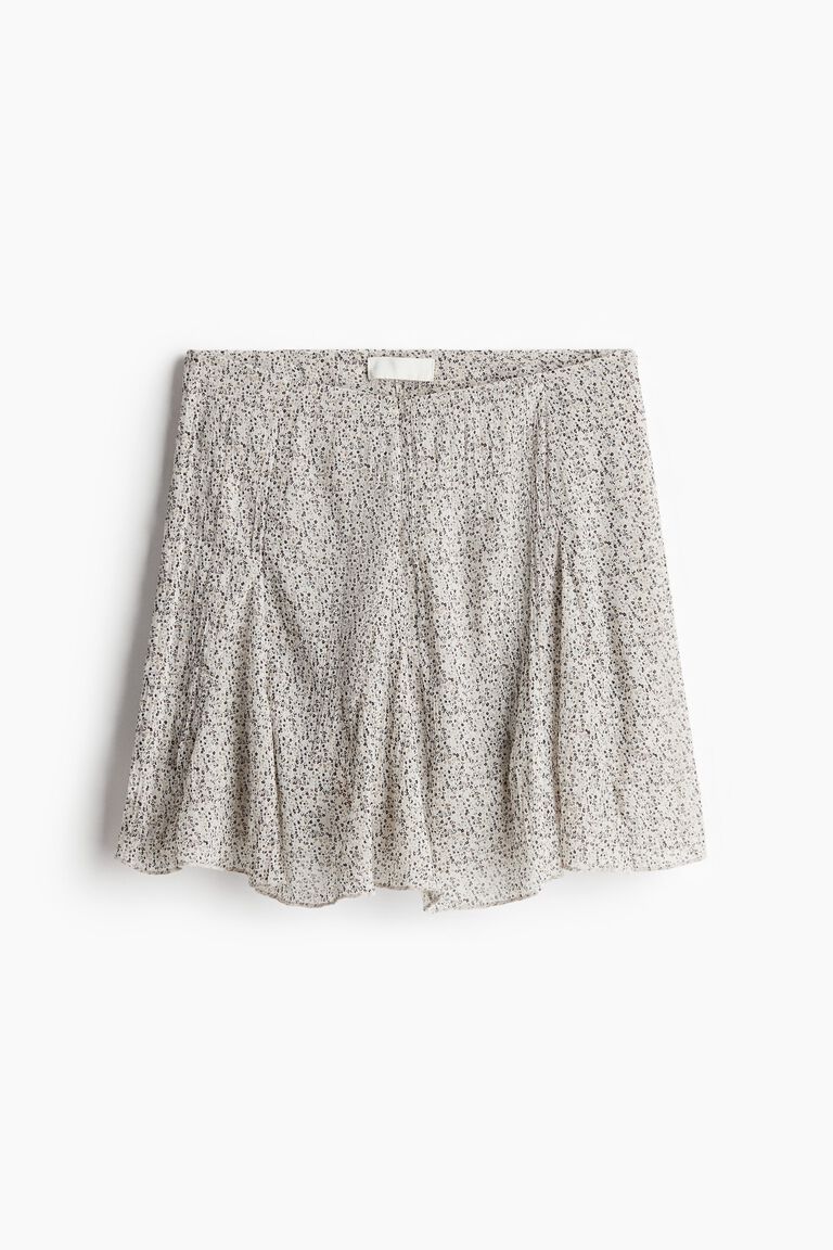 Flared mini skirt